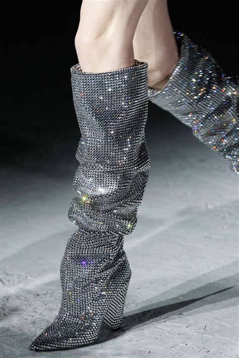 ysl sparkle boots discount